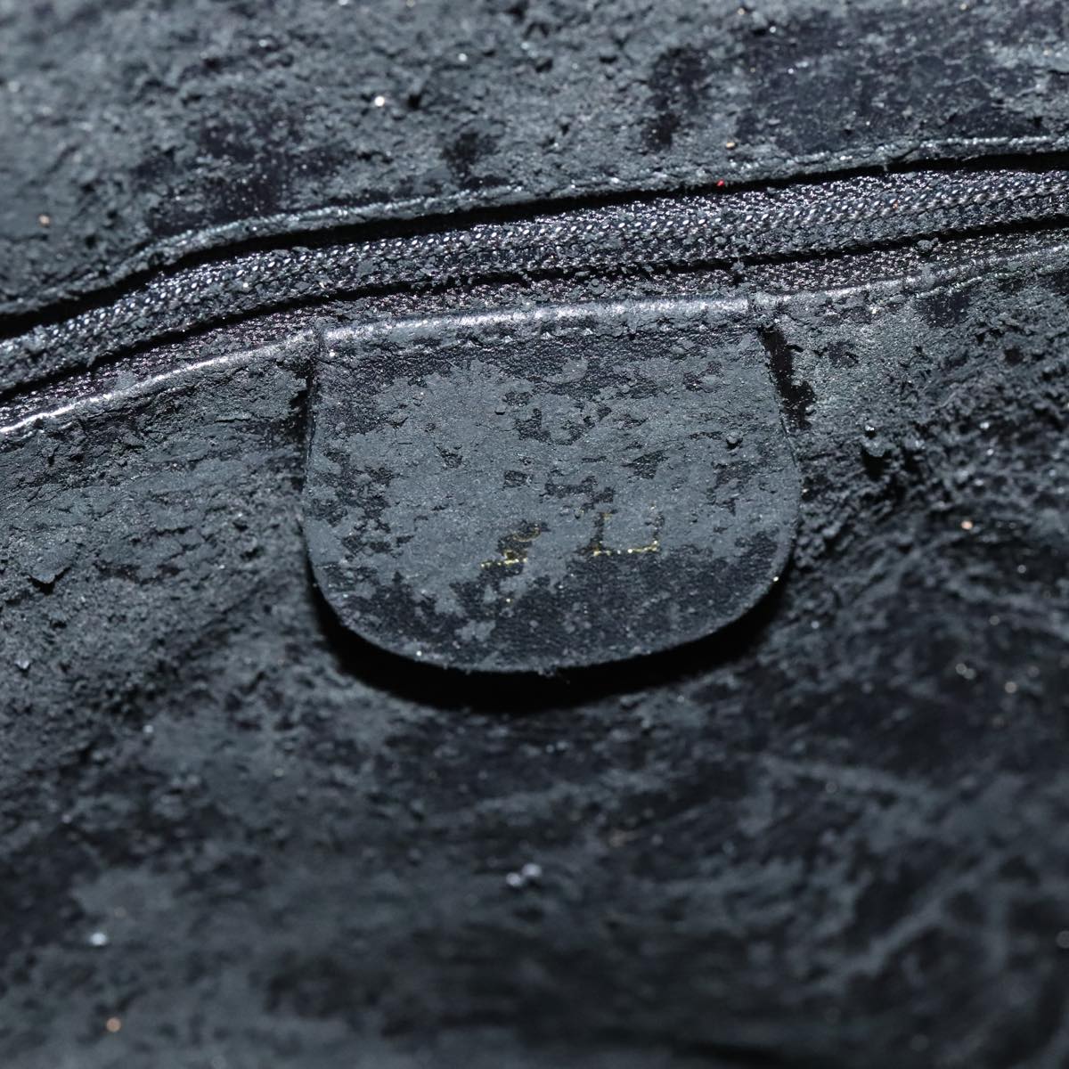 GUCCI Bamboo Shoulder Bag Leather 2way Black Gold 001 1998 1577 Auth ep5534