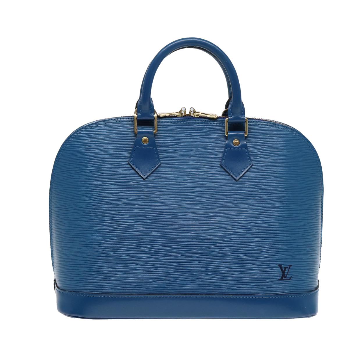 LOUIS VUITTON Epi Alma Hand Bag Toledo Blue M52145 LV Auth ep5536