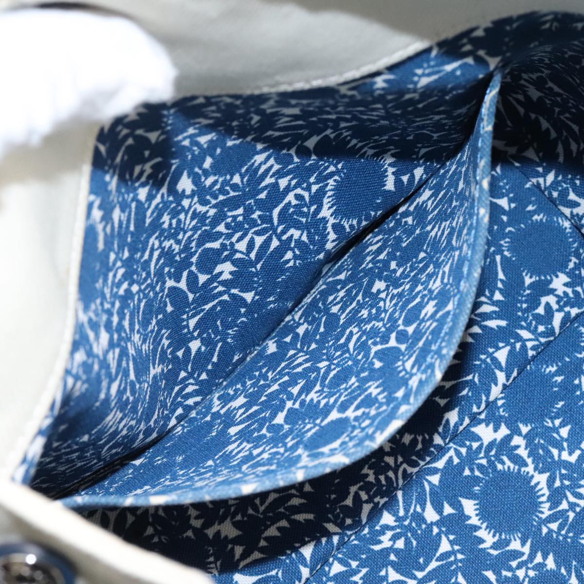 LOUIS VUITTON Cabas PM Tote Bag Canvas White Blue M94504 LV Auth ep5538