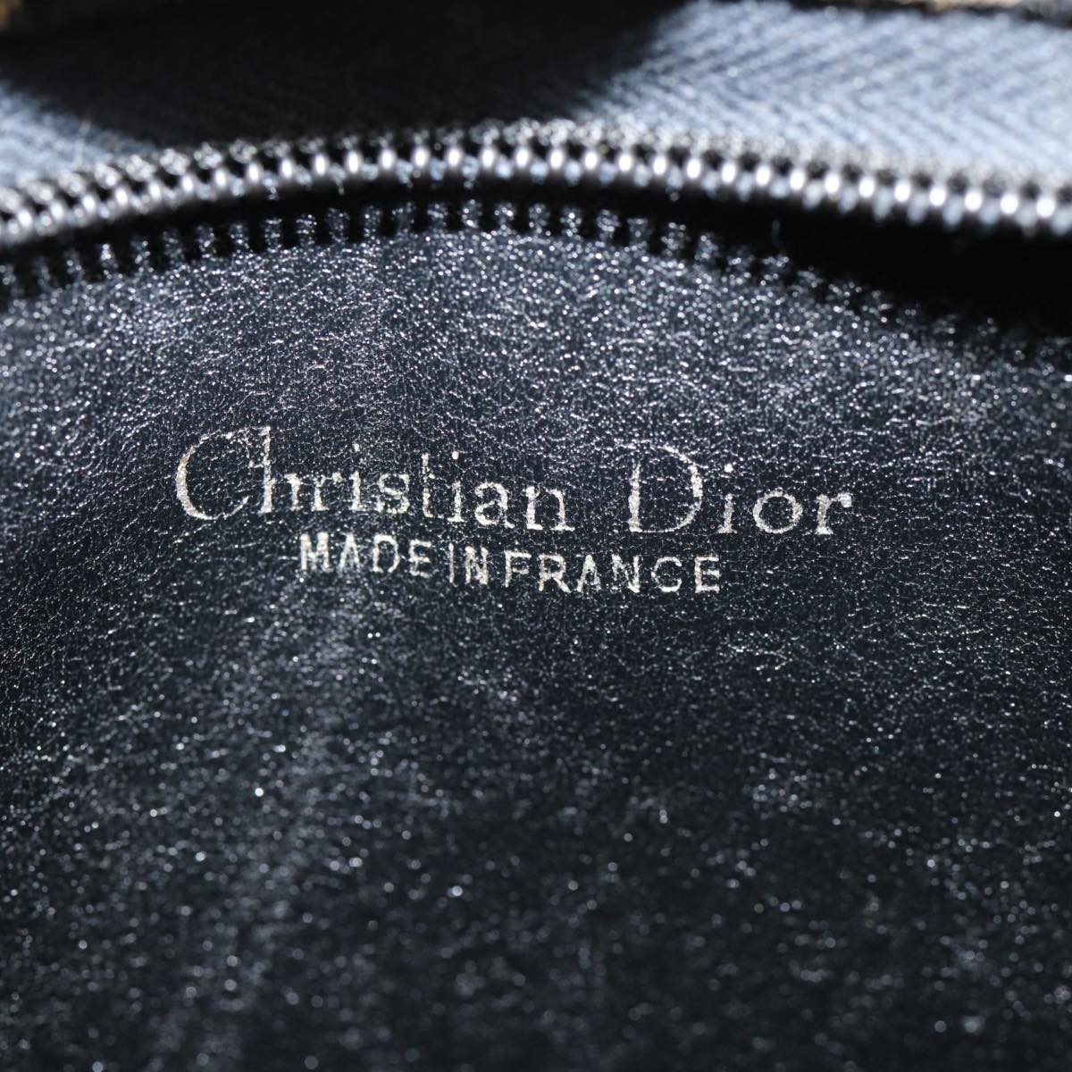 Christian Dior Trotter Canvas Hand Bag Navy Auth ep5540