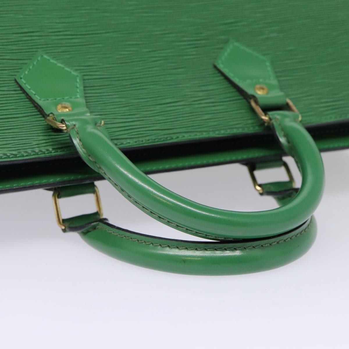 LOUIS VUITTON Epi Sac Triangle Hand Bag Green M52094 LV Auth ep5544