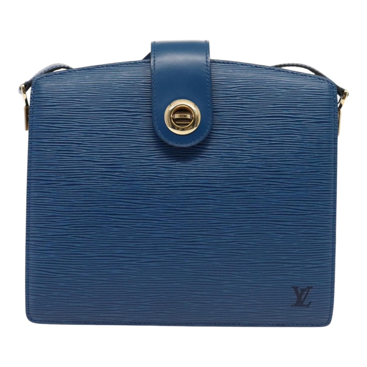 LOUIS VUITTON Epi Capuchin Shoulder Bag Blue M52345 LV Auth ep5571