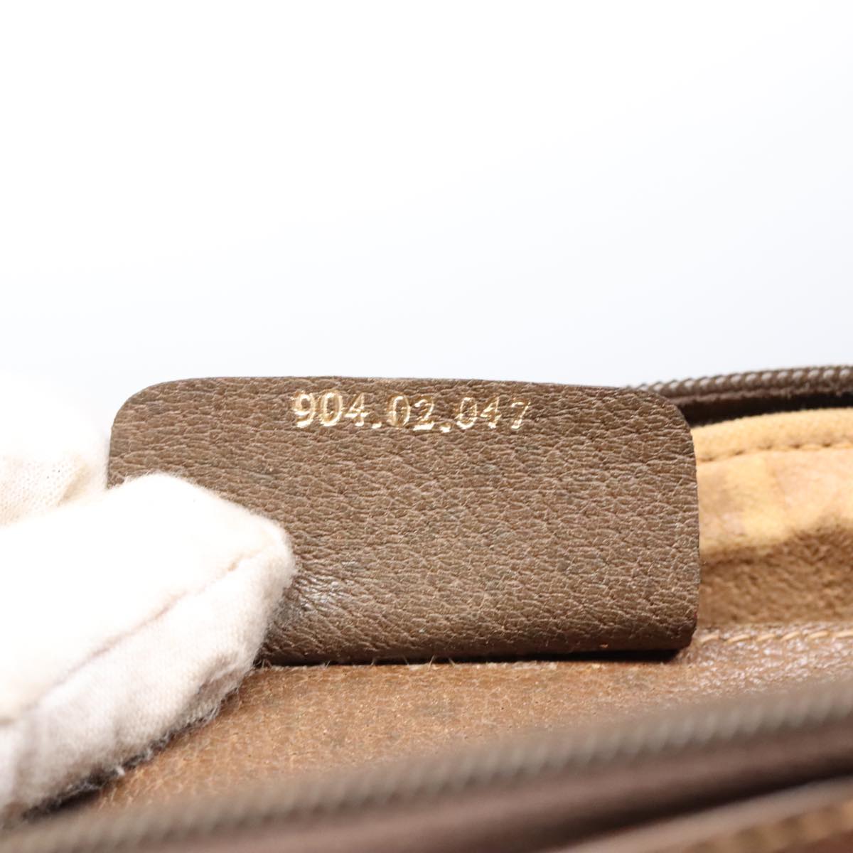 GUCCI GG Supreme Web Sherry Line Shoulder Bag PVC Beige Gold Auth ep5636