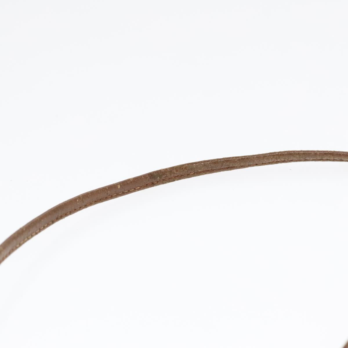 GUCCI GG Supreme Web Sherry Line Shoulder Bag PVC Beige Gold Auth ep5636