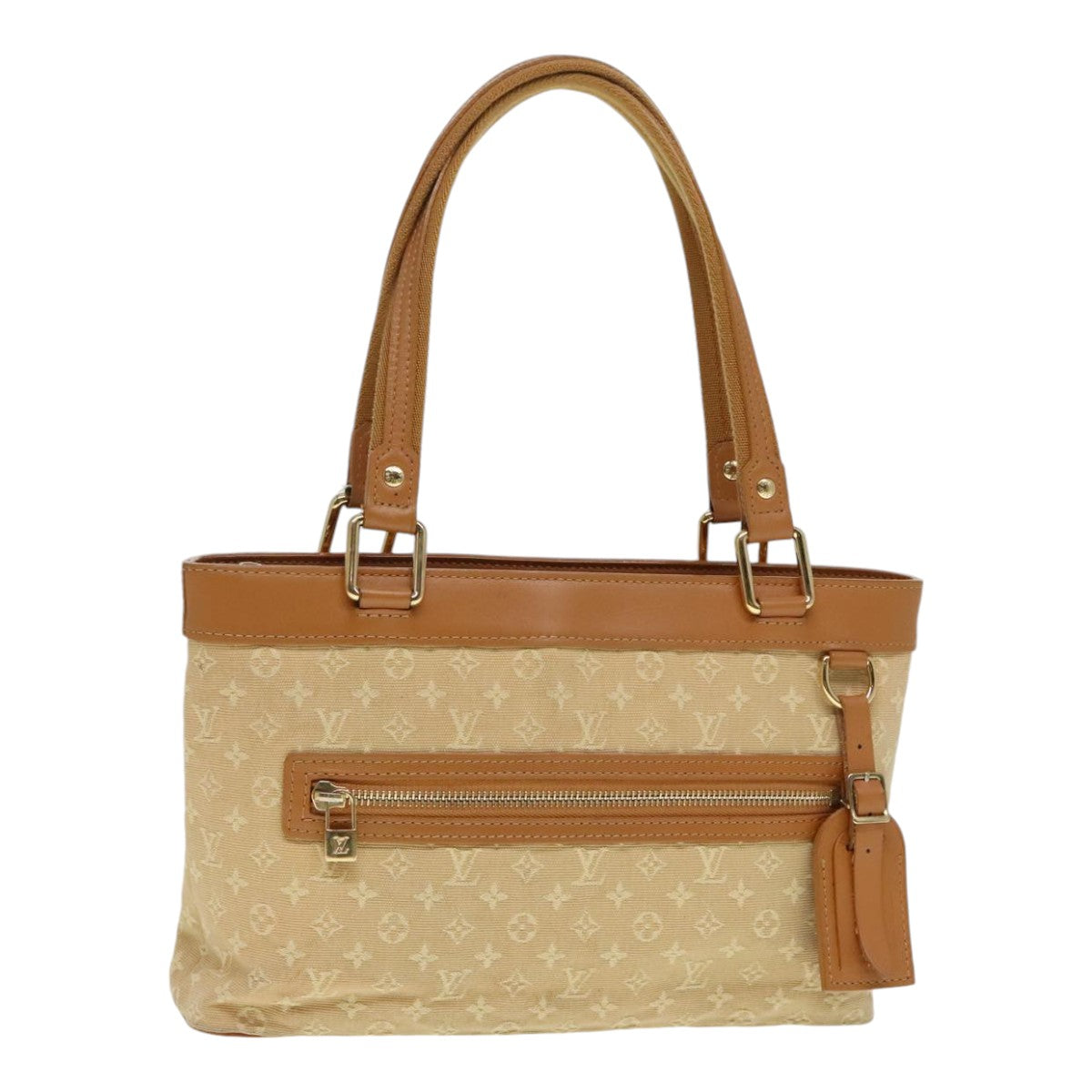 LOUIS VUITTON Monogram Mini Lucille PM Hand Bag Beige M92684 LV Auth ep5706