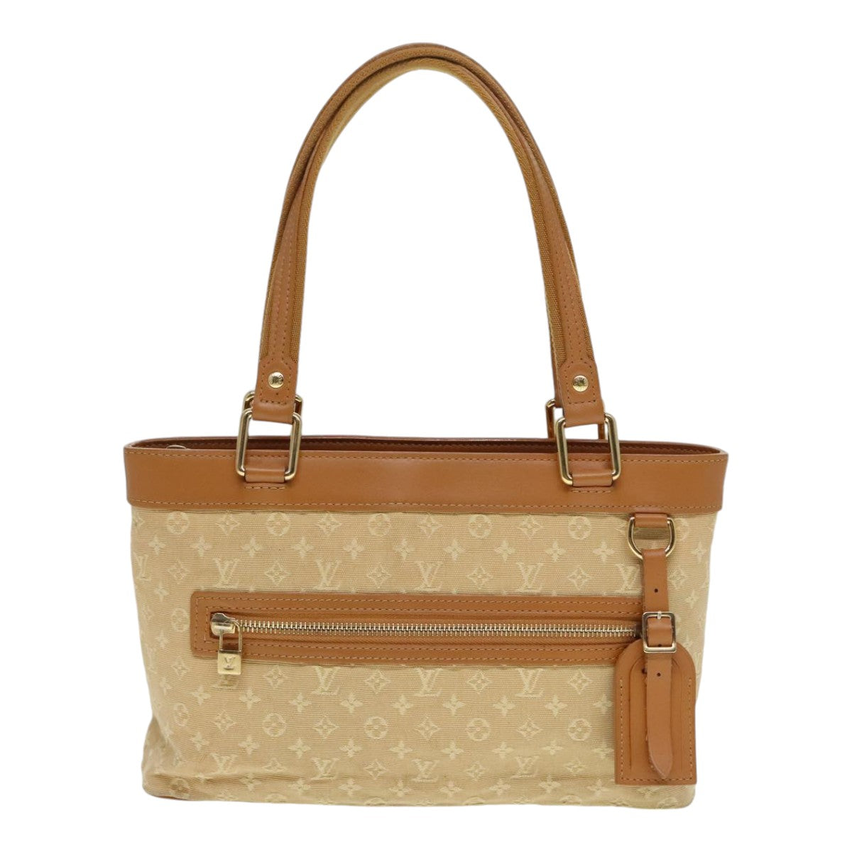 LOUIS VUITTON Monogram Mini Lucille PM Hand Bag Beige M92684 LV Auth ep5706