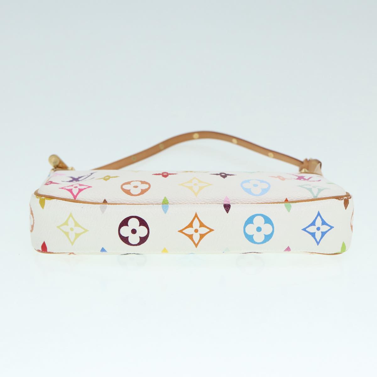 LOUIS VUITTON Monogram Multicolor Pochette Pouch White M92649 LV Auth ep5710