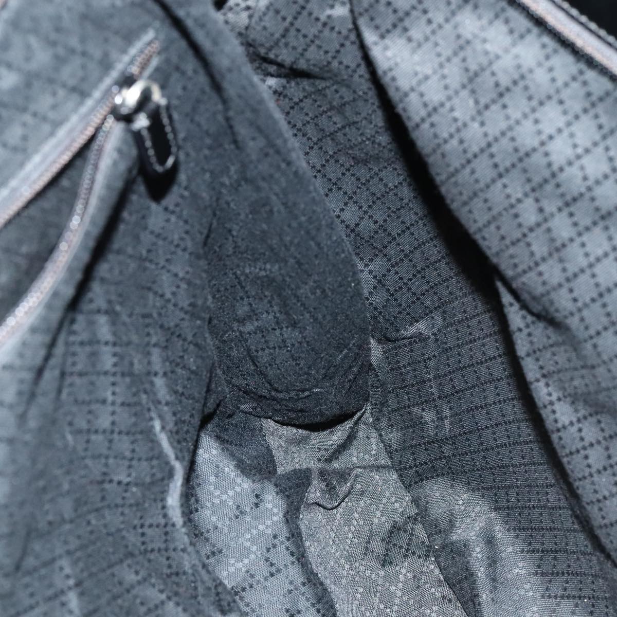 GUCCI Boston Bag Canvas Leather 2way Black Auth ep5717