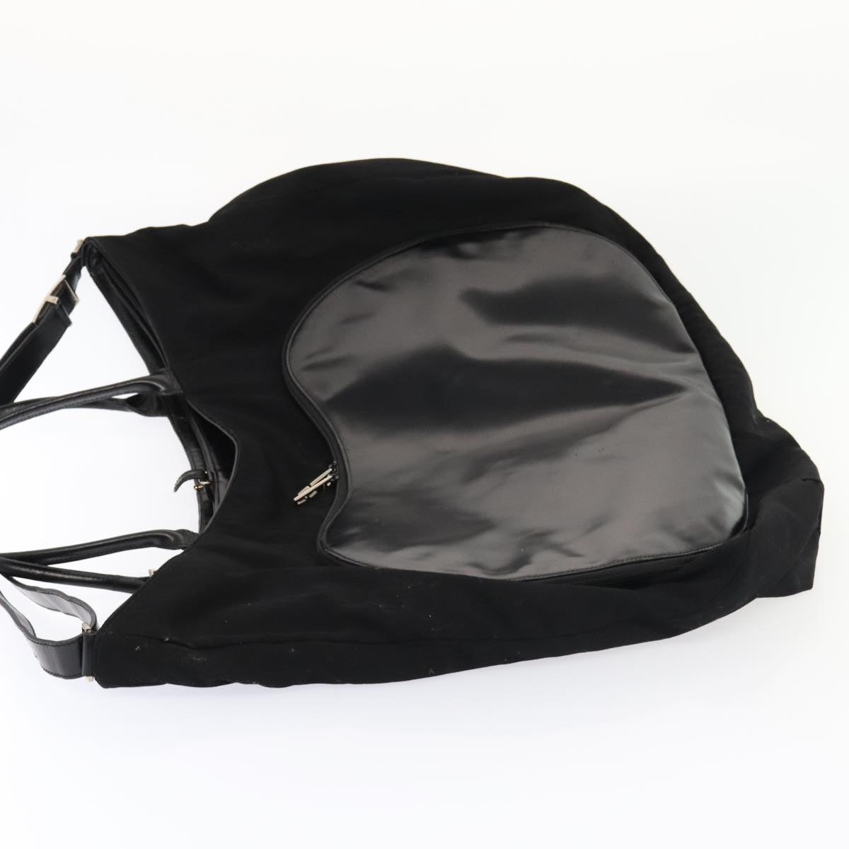 GUCCI Boston Bag Canvas Leather 2way Black Auth ep5717