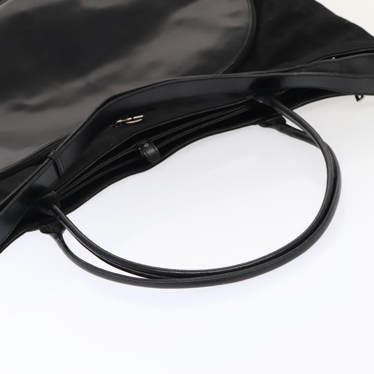 GUCCI Boston Bag Canvas Leather 2way Black Auth ep5717