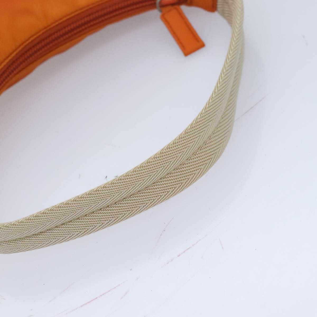 PRADA Mini Hand Bag Nylon Orange Auth ep5720