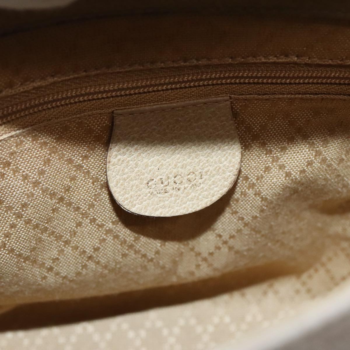 GUCCI Bamboo Hand Bag Suede 2way Beige Gold 000 122 0316 Auth ep5848