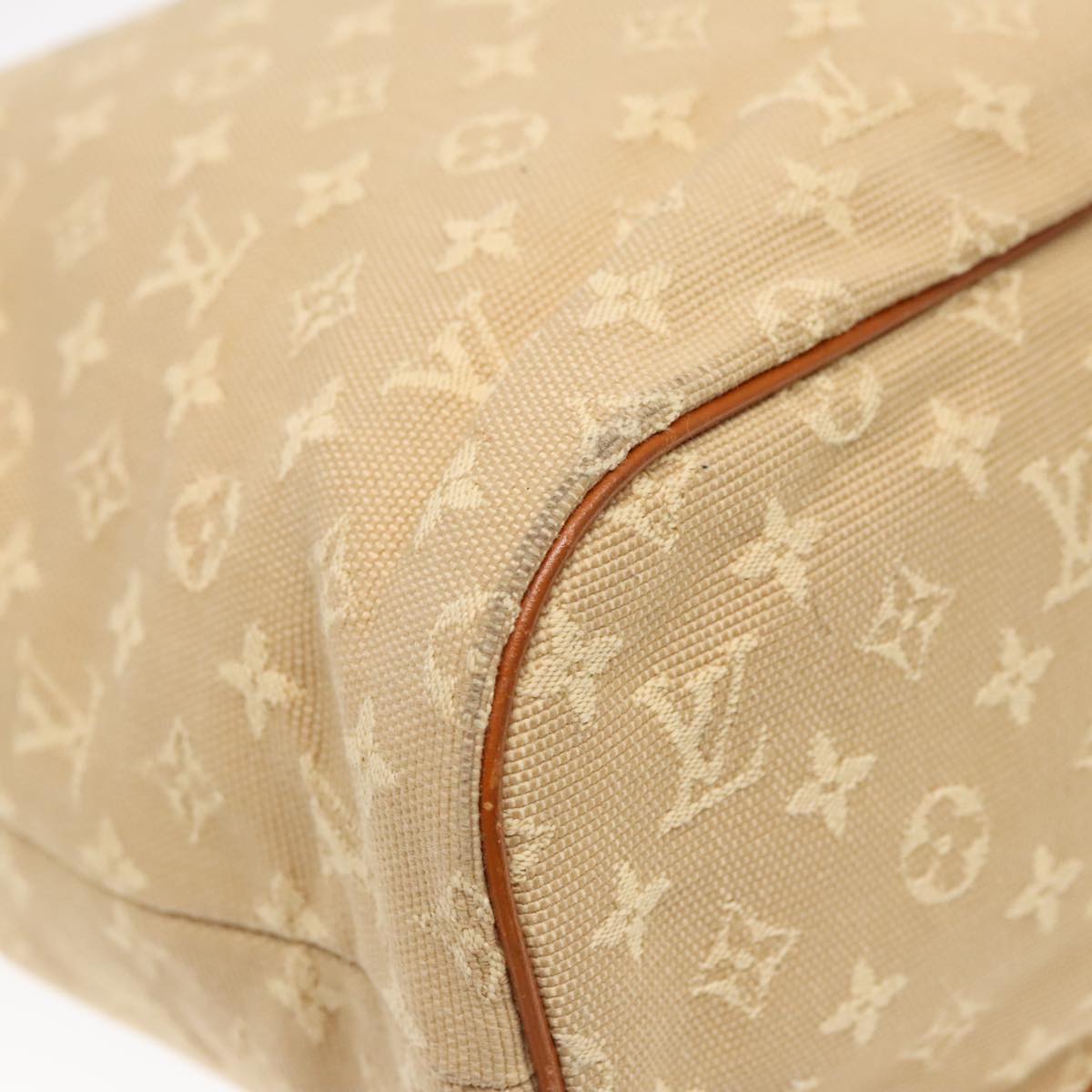 LOUIS VUITTON Monogram Mini Lucille PM Hand Bag Beige M92684 LV Auth ep5862