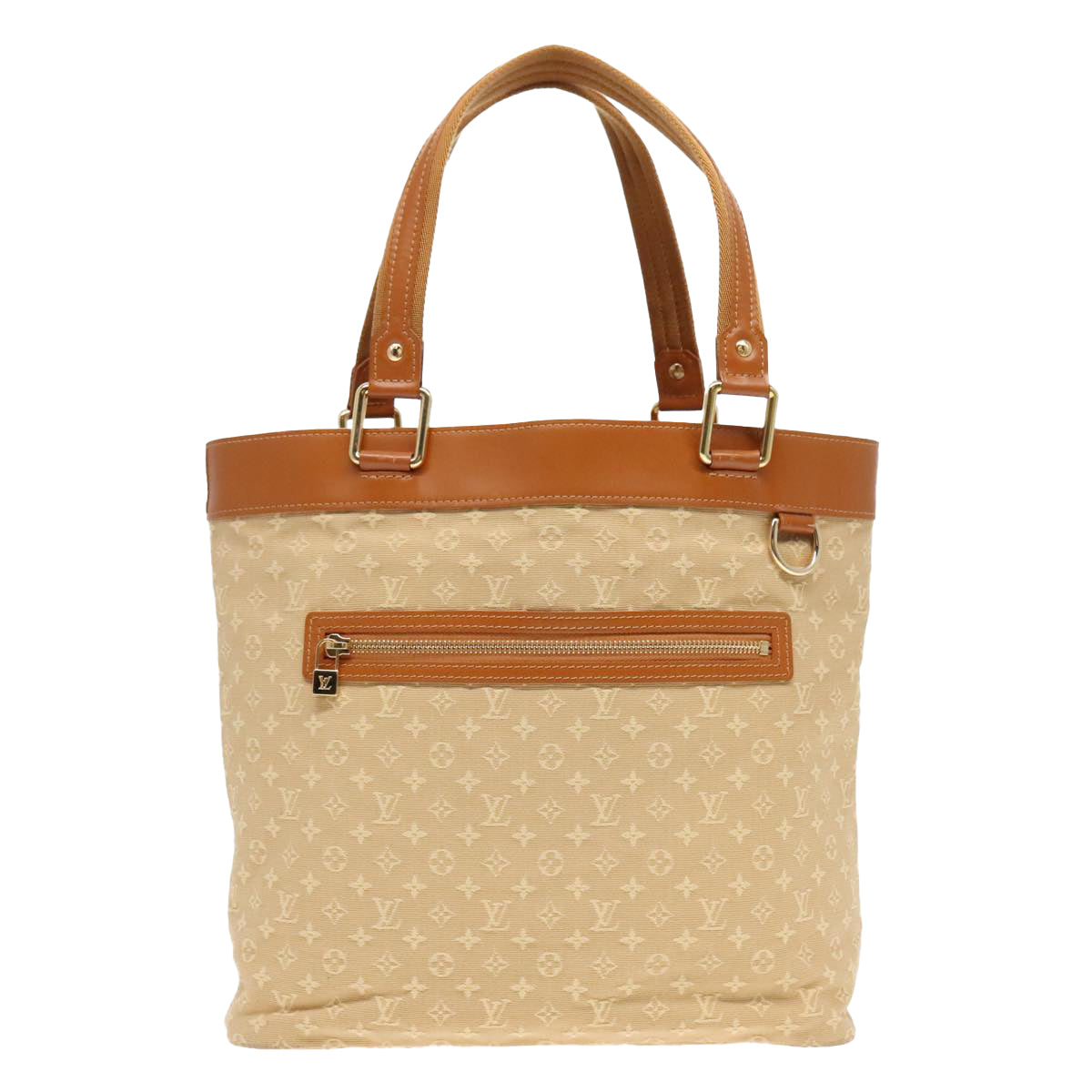 LOUIS VUITTON Monogram Mini Lucille PM Hand Bag Beige M92684 LV Auth ep5862