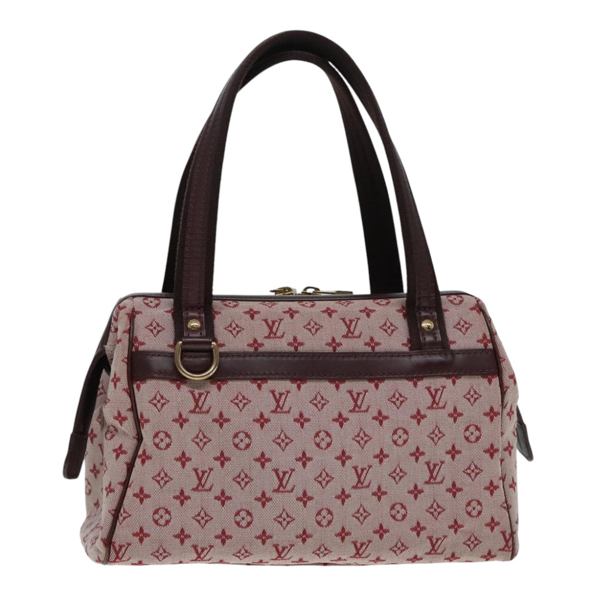 LOUIS VUITTON Monogram Mini Josephine PM Hand Bag Red M92216 LV Auth ep5889