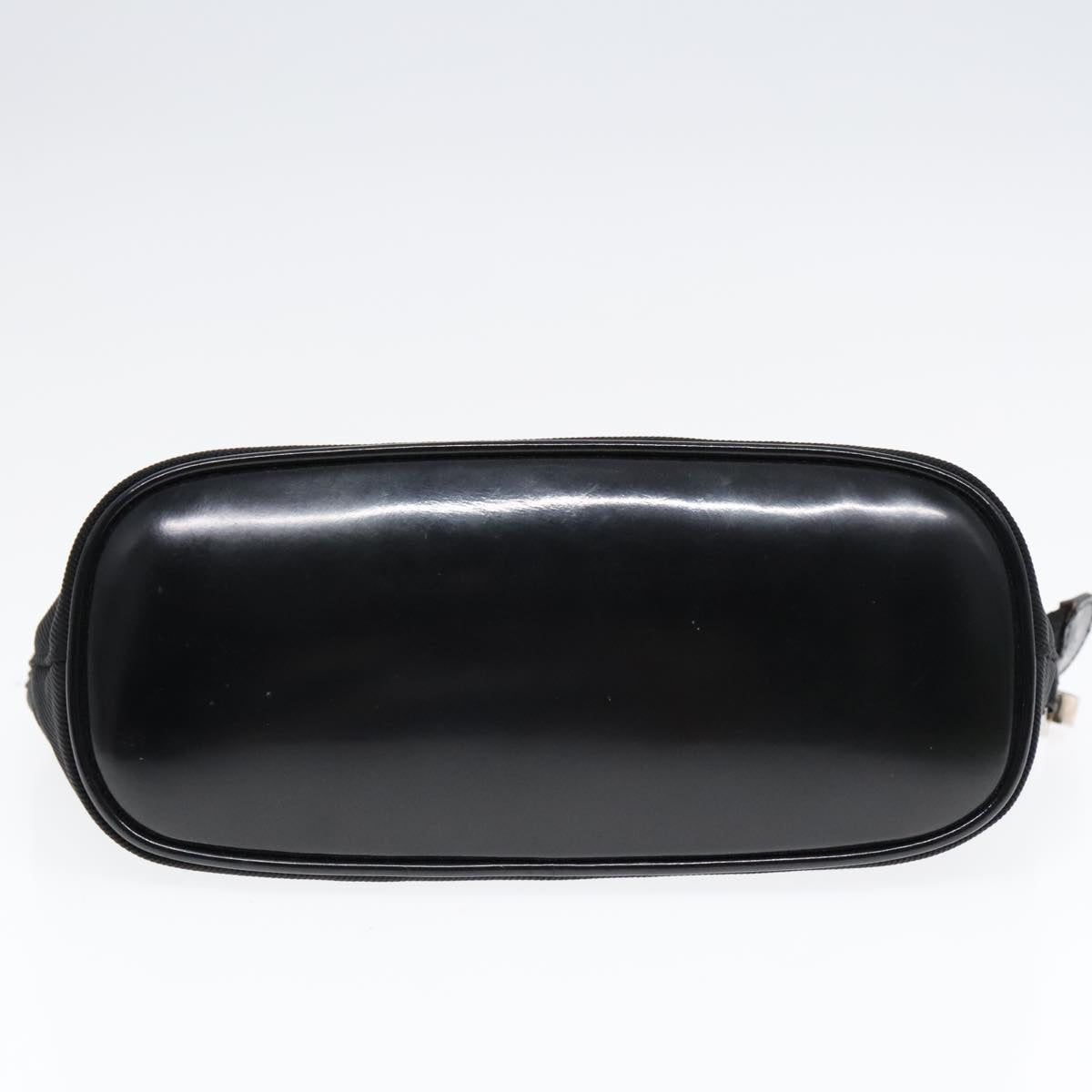 GUCCI Accessory Pouch Nylon Black Silver 039 0747 Auth ep5907