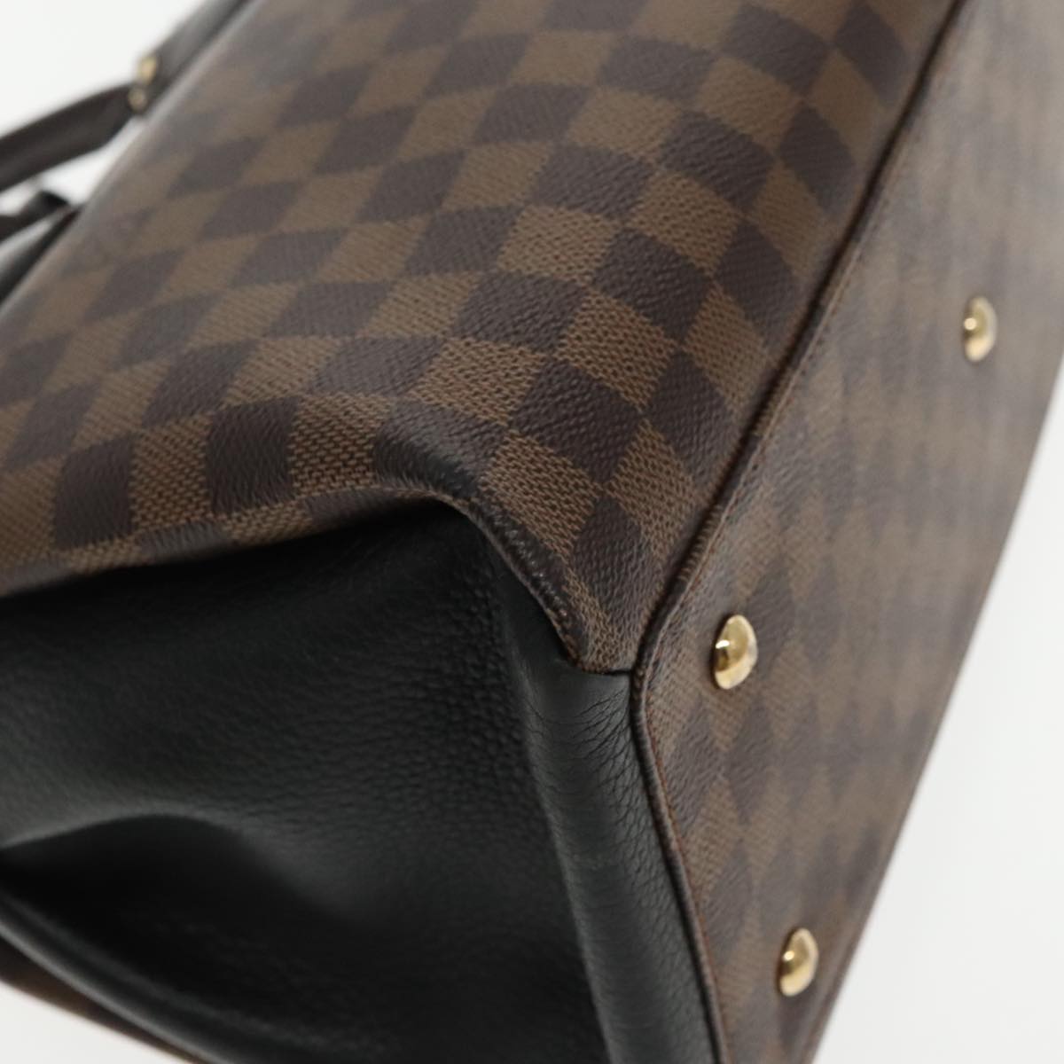 LOUIS VUITTON Damier Ebene Normandy Hand Bag 2way N41488 LV Auth ep5944