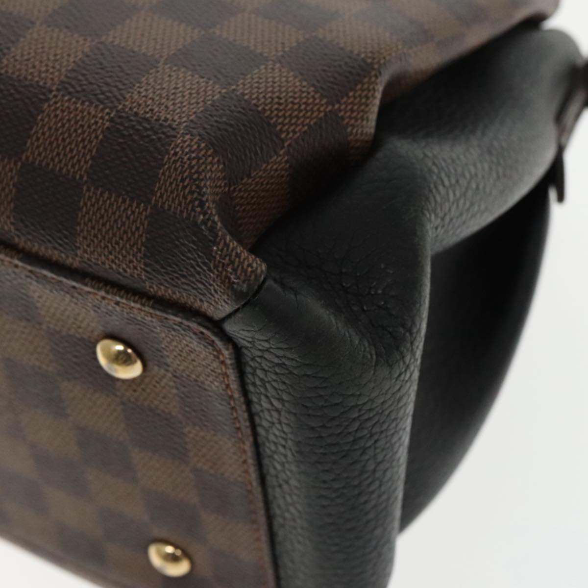 LOUIS VUITTON Damier Ebene Normandy Hand Bag 2way N41488 LV Auth ep5944