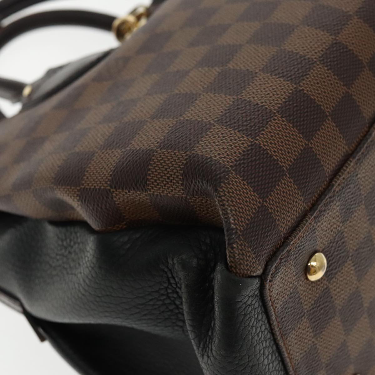 LOUIS VUITTON Damier Ebene Normandy Hand Bag 2way N41488 LV Auth ep5944