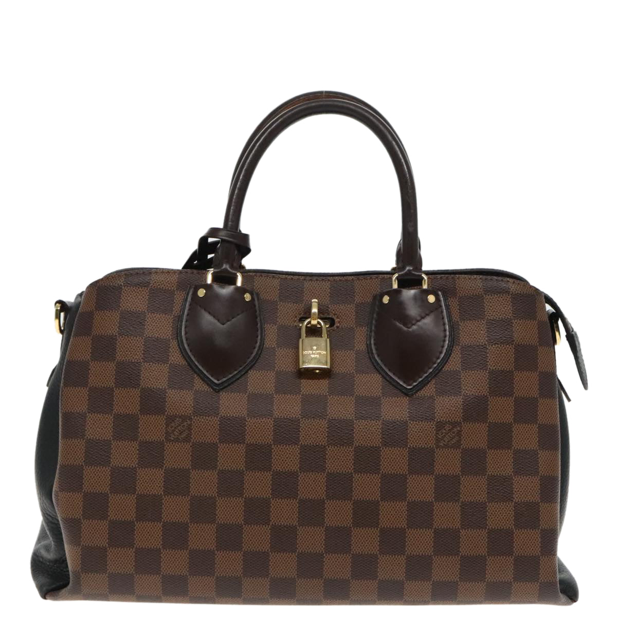 LOUIS VUITTON Damier Ebene Normandy Hand Bag 2way N41488 LV Auth ep5944