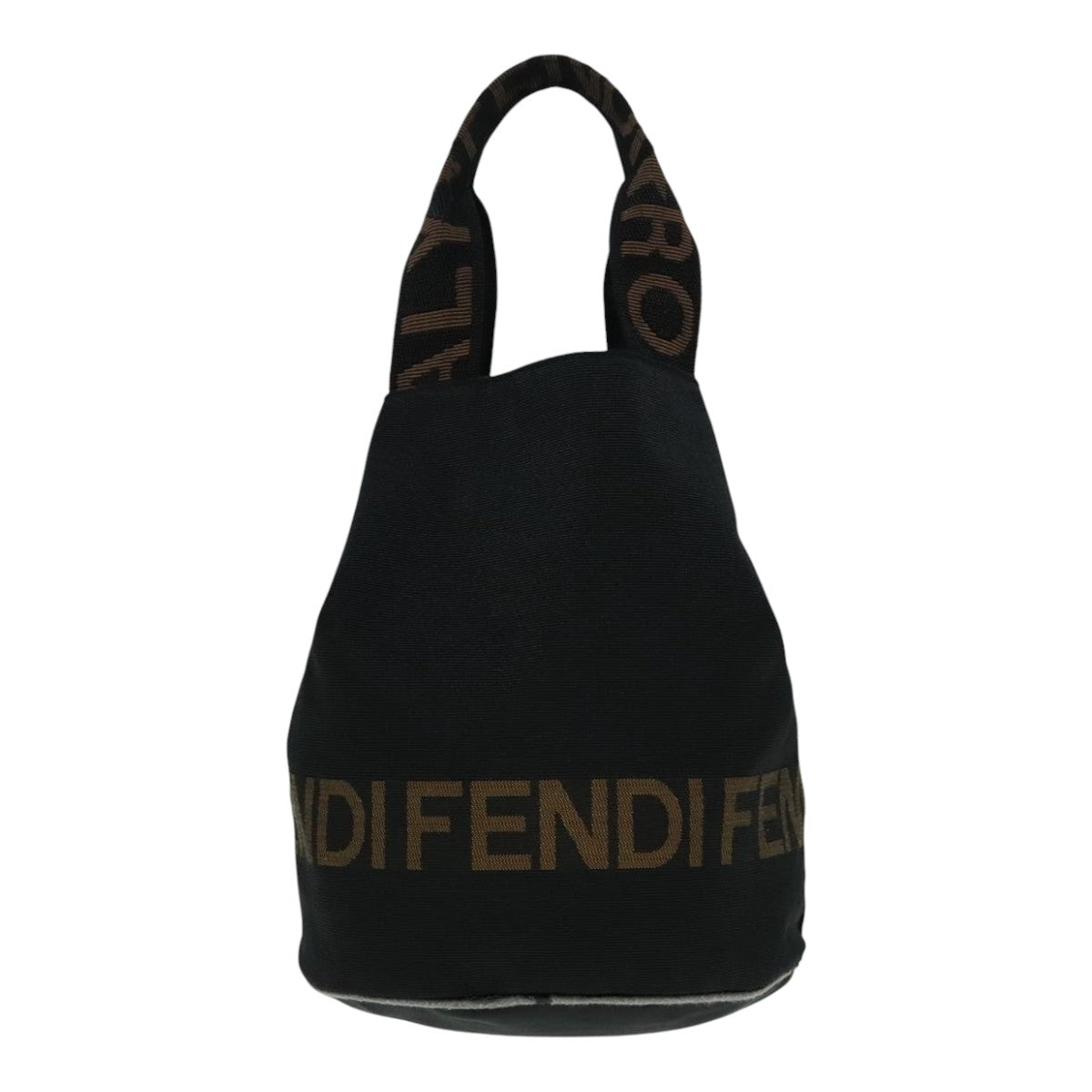 FENDI Hand Bag Nylon Black Auth ep5997