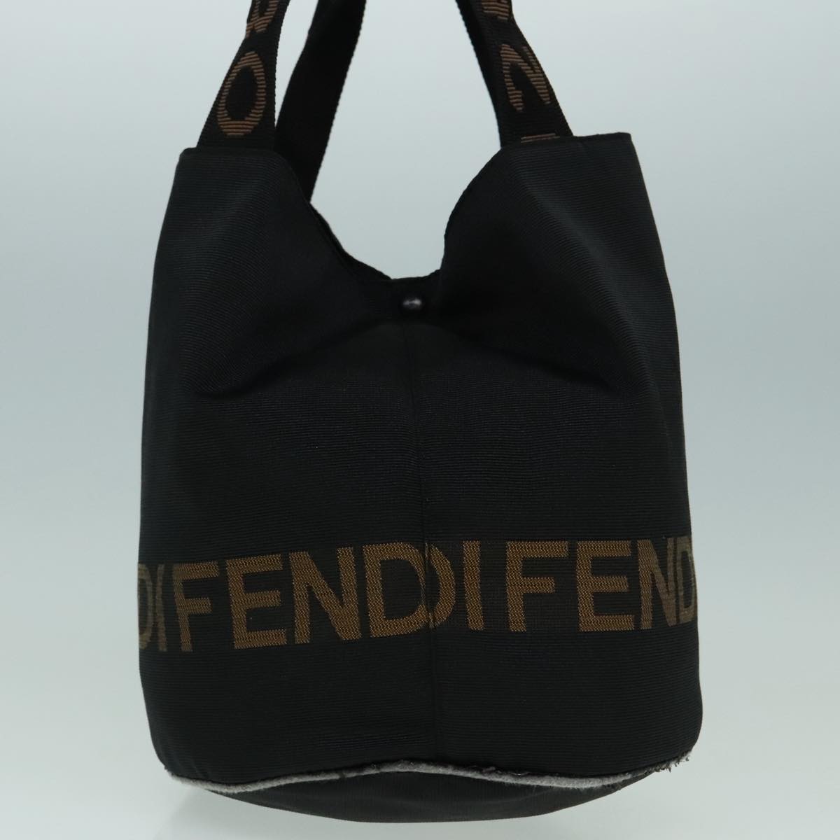 FENDI Hand Bag Nylon Black Auth ep5997