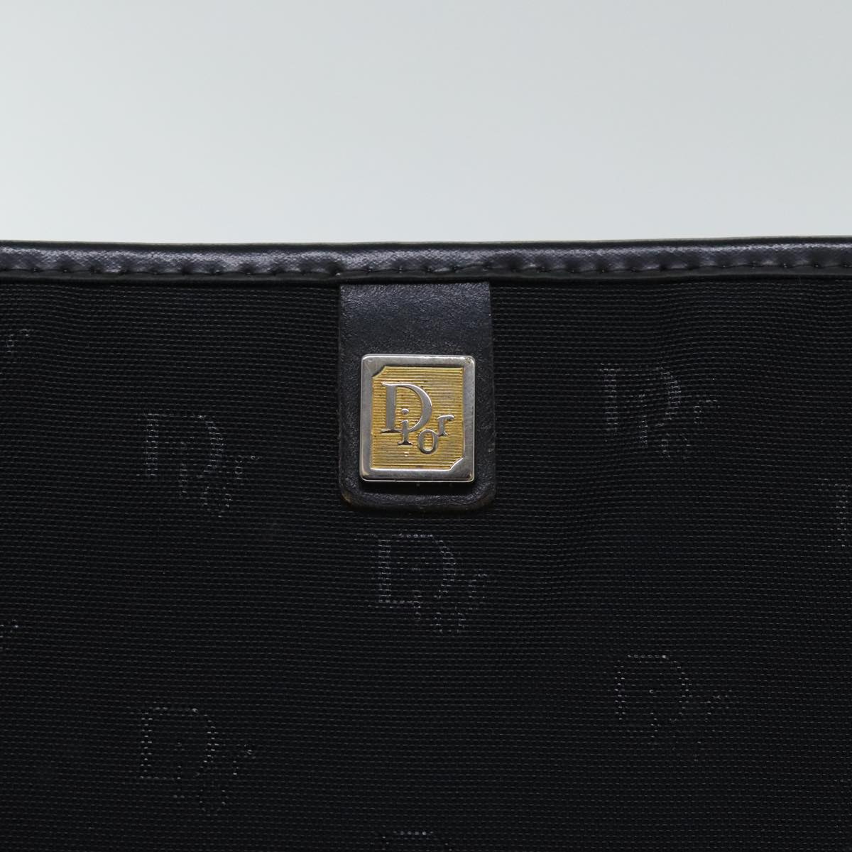 Christian Dior Pouch Canvas Black Auth ep6028