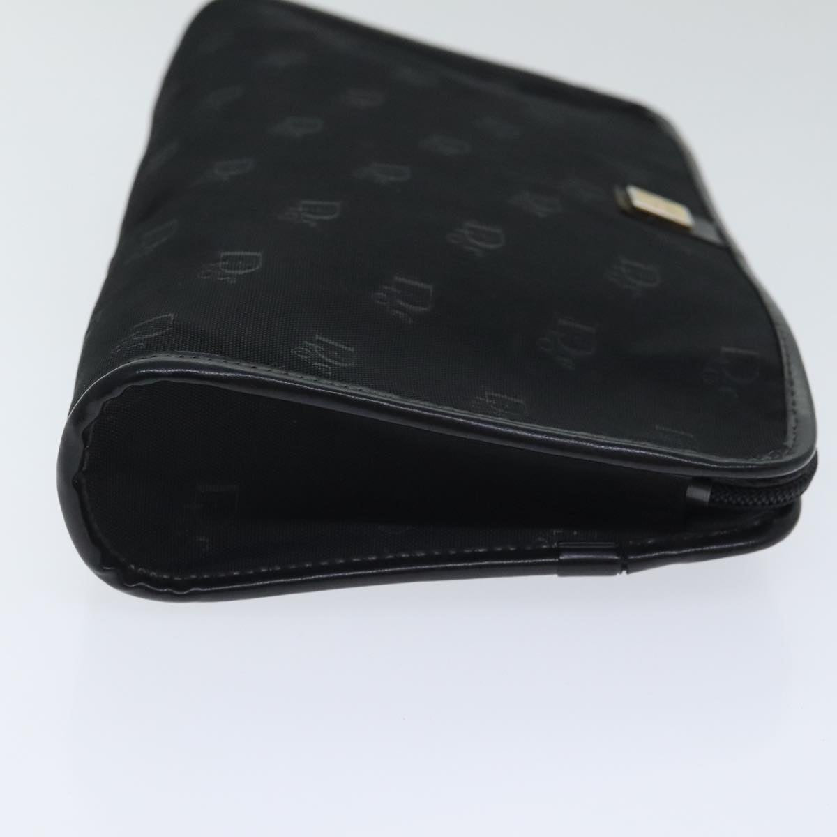 Christian Dior Pouch Canvas Black Auth ep6028