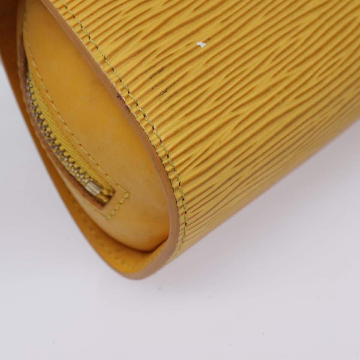 LOUIS VUITTON Epi Dauphine PM Pouch Yellow M48449 LV Auth ep6047