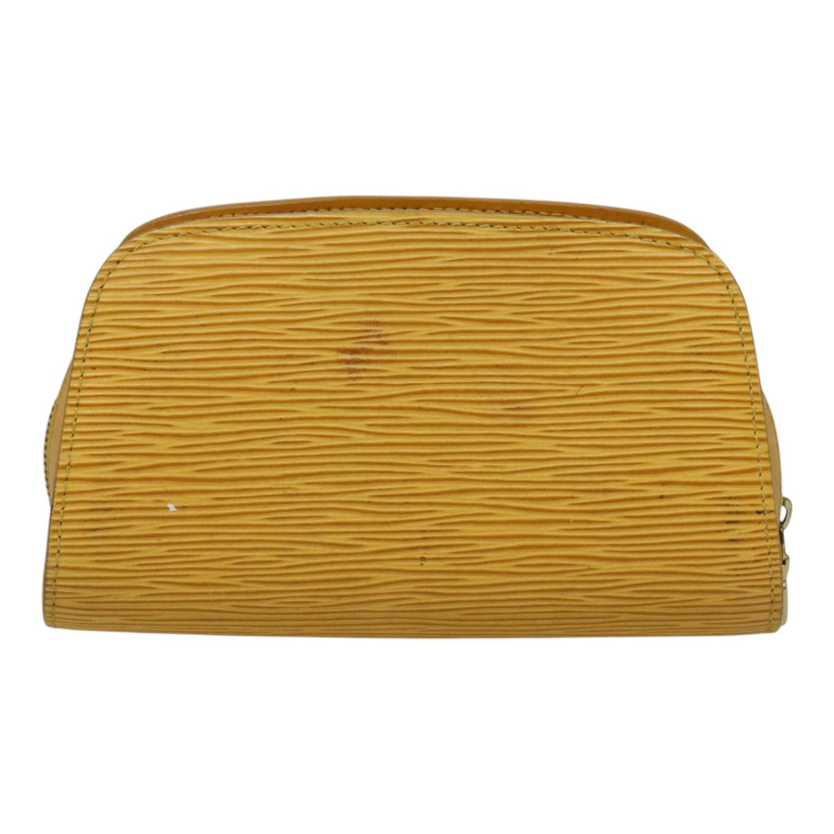 LOUIS VUITTON Epi Dauphine PM Pouch Yellow M48449 LV Auth ep6047