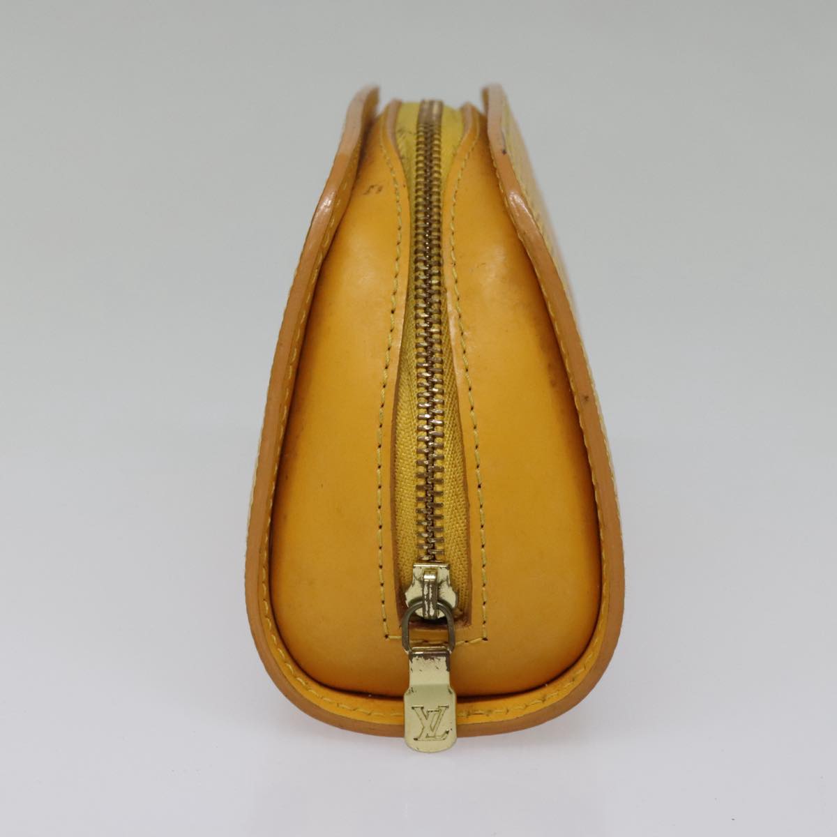 LOUIS VUITTON Epi Dauphine PM Pouch Yellow M48449 LV Auth ep6047