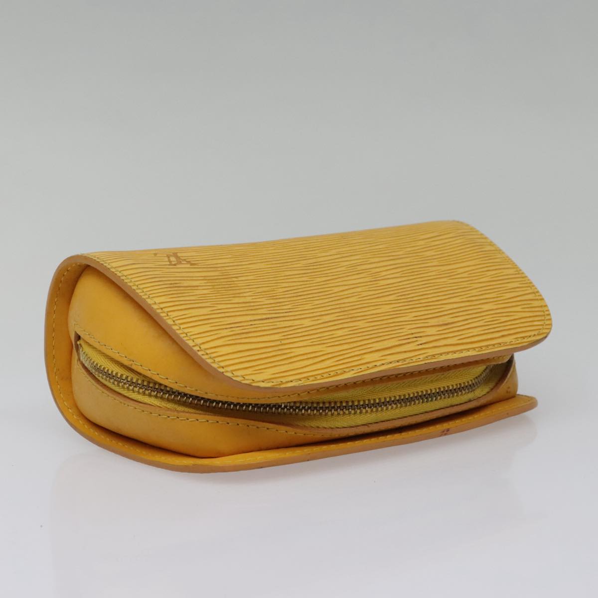 LOUIS VUITTON Epi Dauphine PM Pouch Yellow M48449 LV Auth ep6047