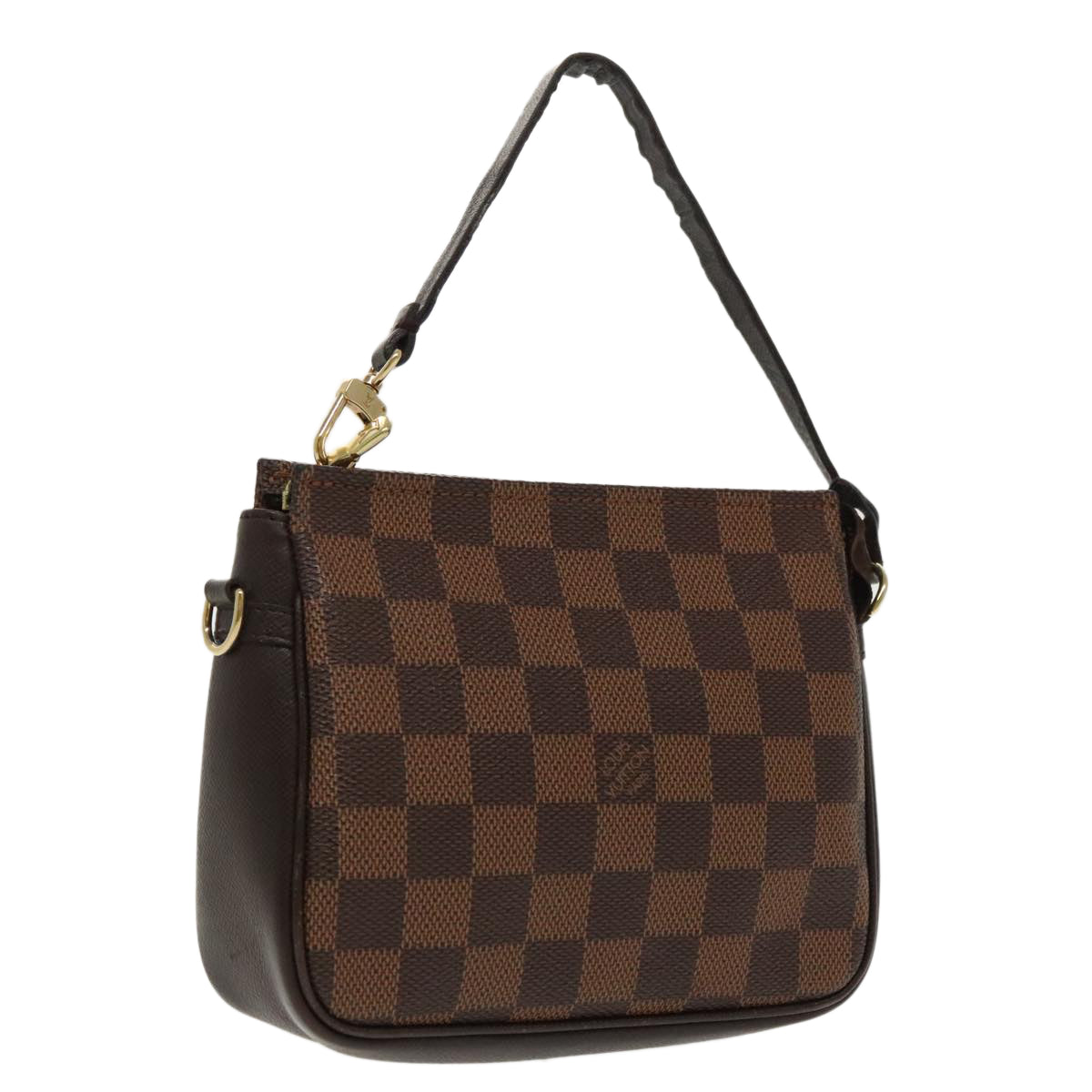 LOUIS VUITTON Damier Ebene Trousse makeup Pouch N51982 LV Auth ep6082