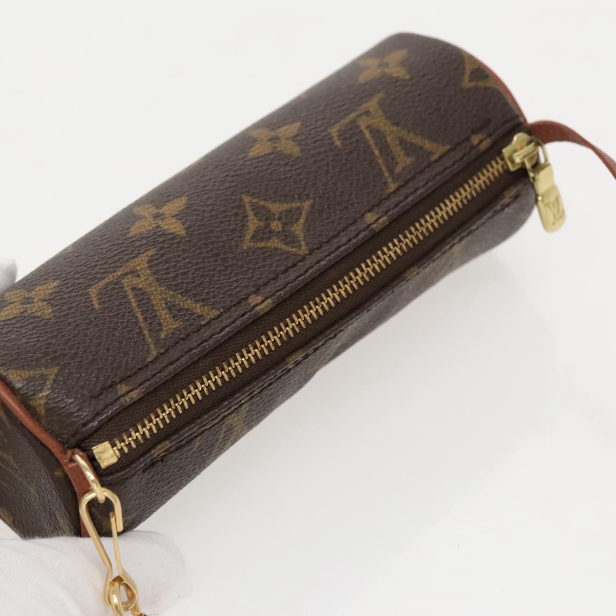 LOUIS VUITTON Monogram Papillon Pouch Pouch LV Auth ep6110