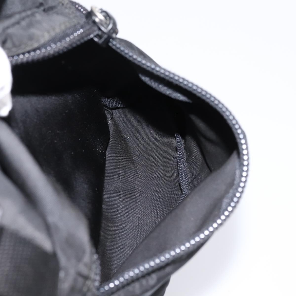 PRADA Backpack Nylon Black Silver Auth ep6168
