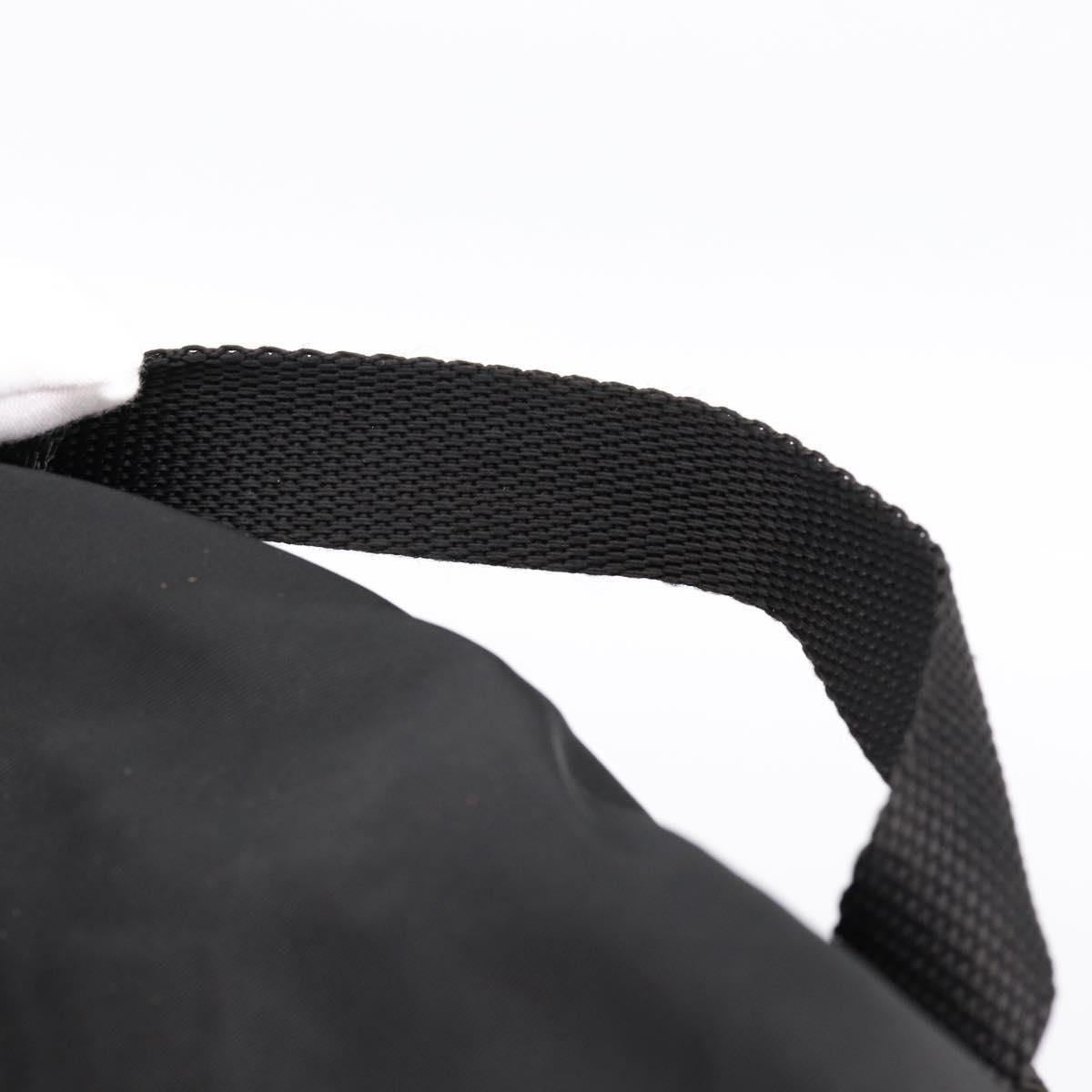 PRADA Backpack Nylon Black Silver Auth ep6168