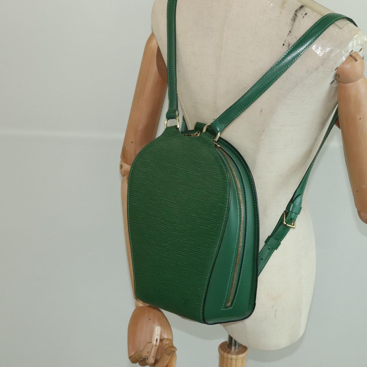 LOUIS VUITTON Epi Mabillon Backpack Green M52234 LV Auth ep6265