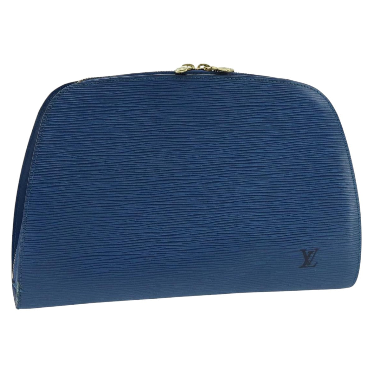 LOUIS VUITTON Epi Dauphine GM Pouch Blue M48435 LV Auth ep6443