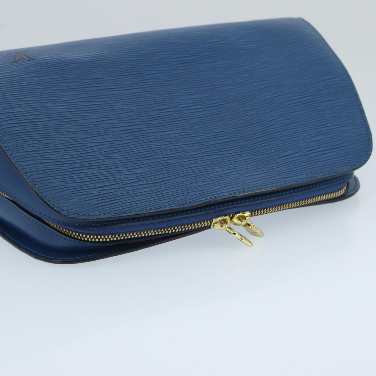 LOUIS VUITTON Epi Dauphine GM Pouch Blue M48435 LV Auth ep6443