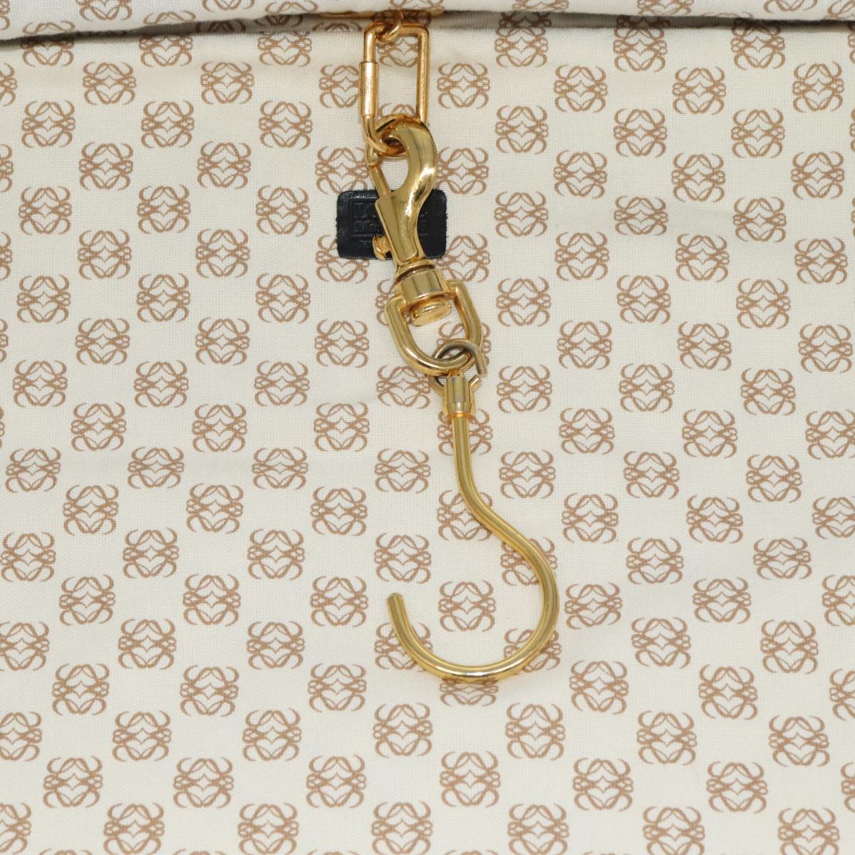 LOEWE Anagram Garment Cover Leather Black Gold Auth ep6458