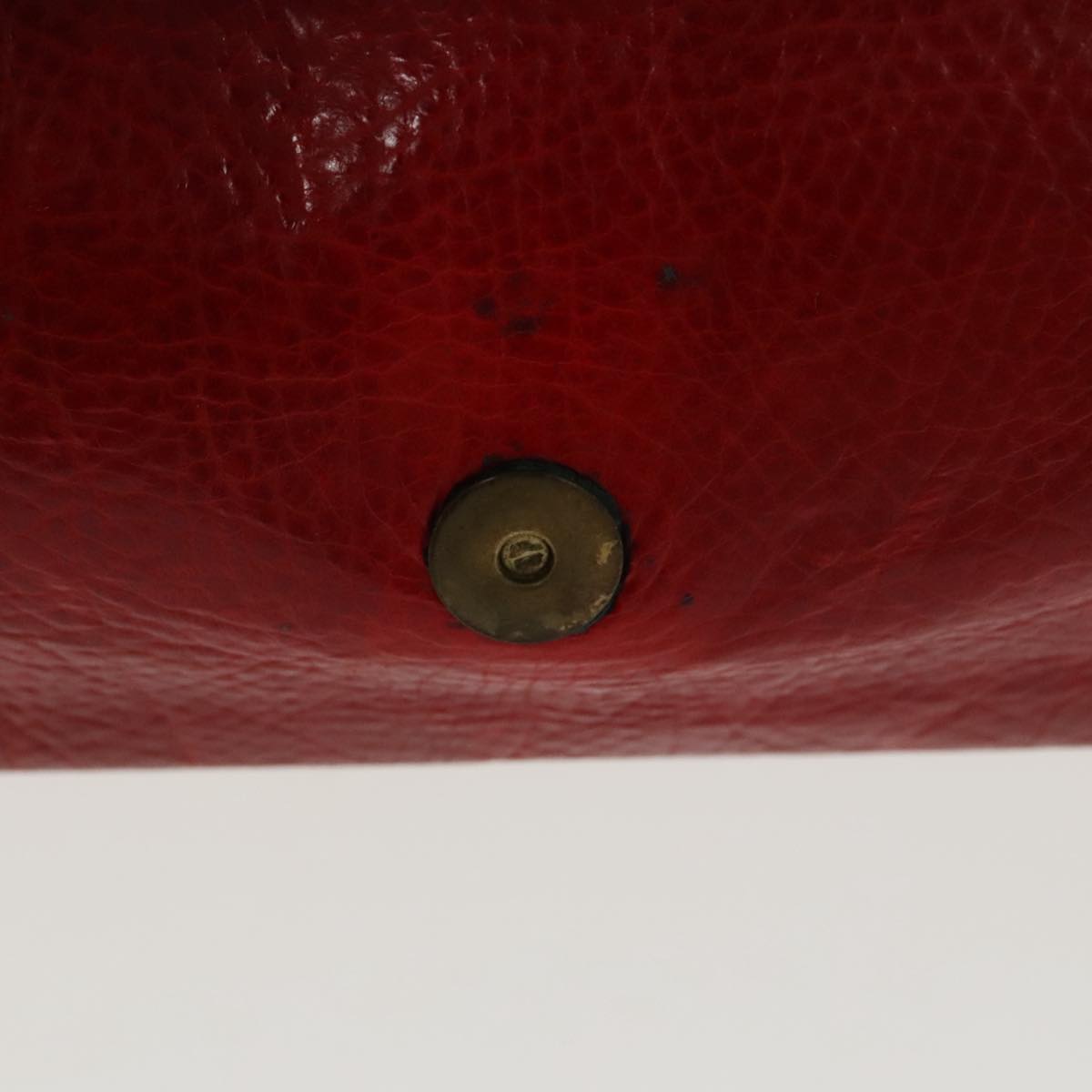 CELINE Hand Bag Leather Red Auth ep6470