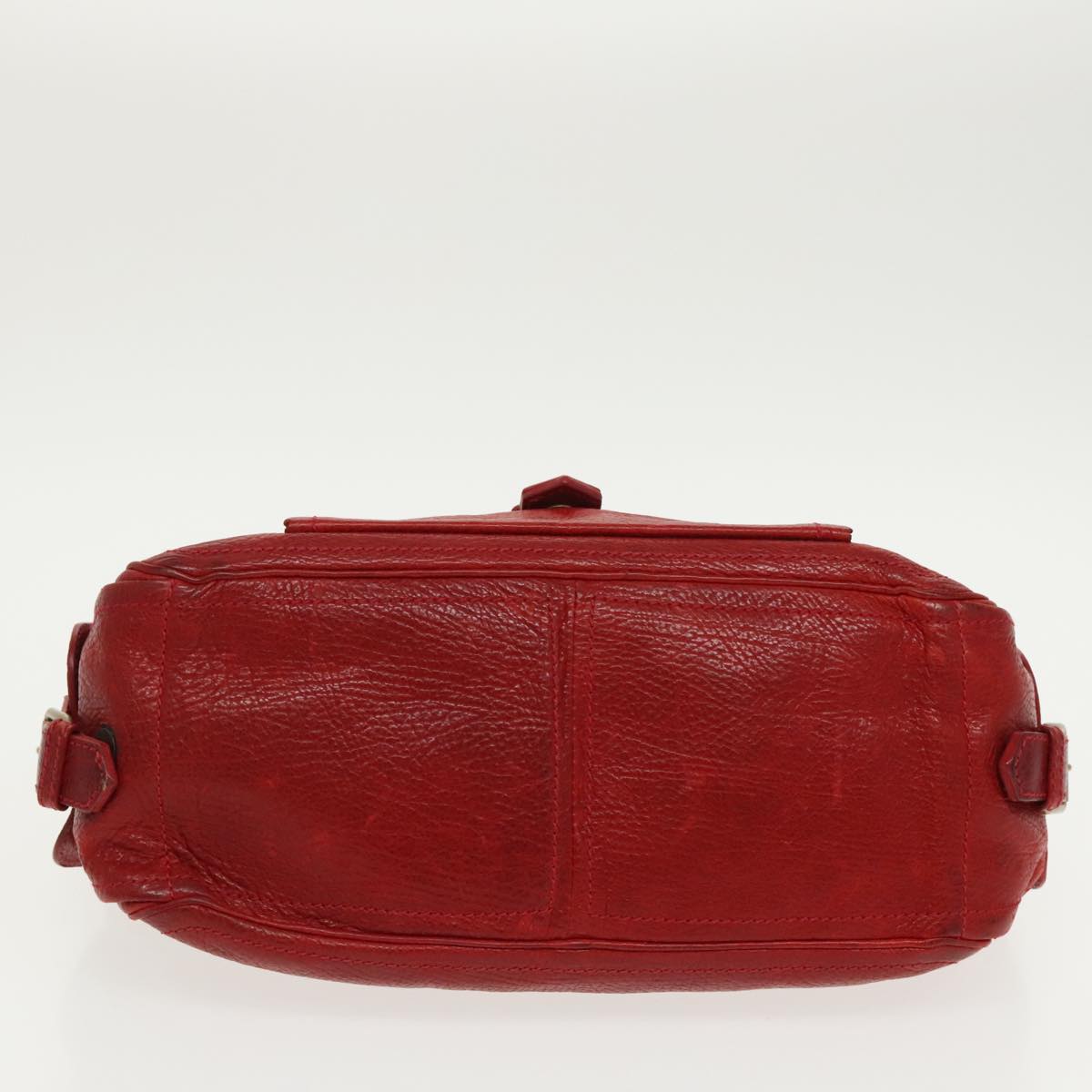 CELINE Hand Bag Leather Red Auth ep6470