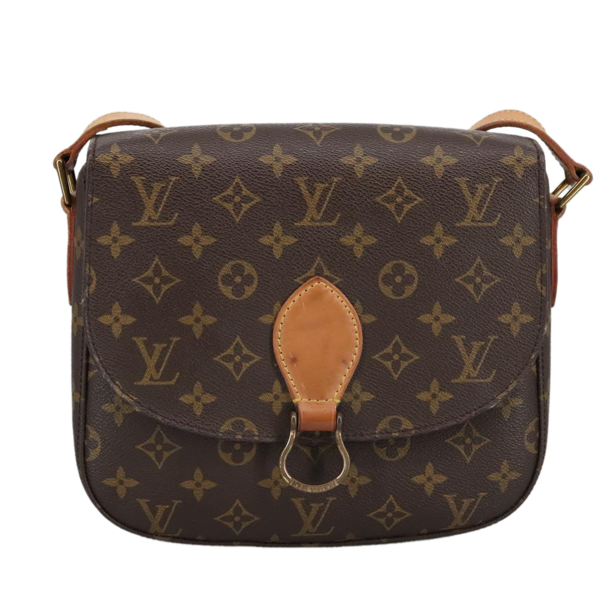 LOUIS VUITTON Monogram Saint Cloud GM Shoulder Bag M51242 LV Auth ep6472