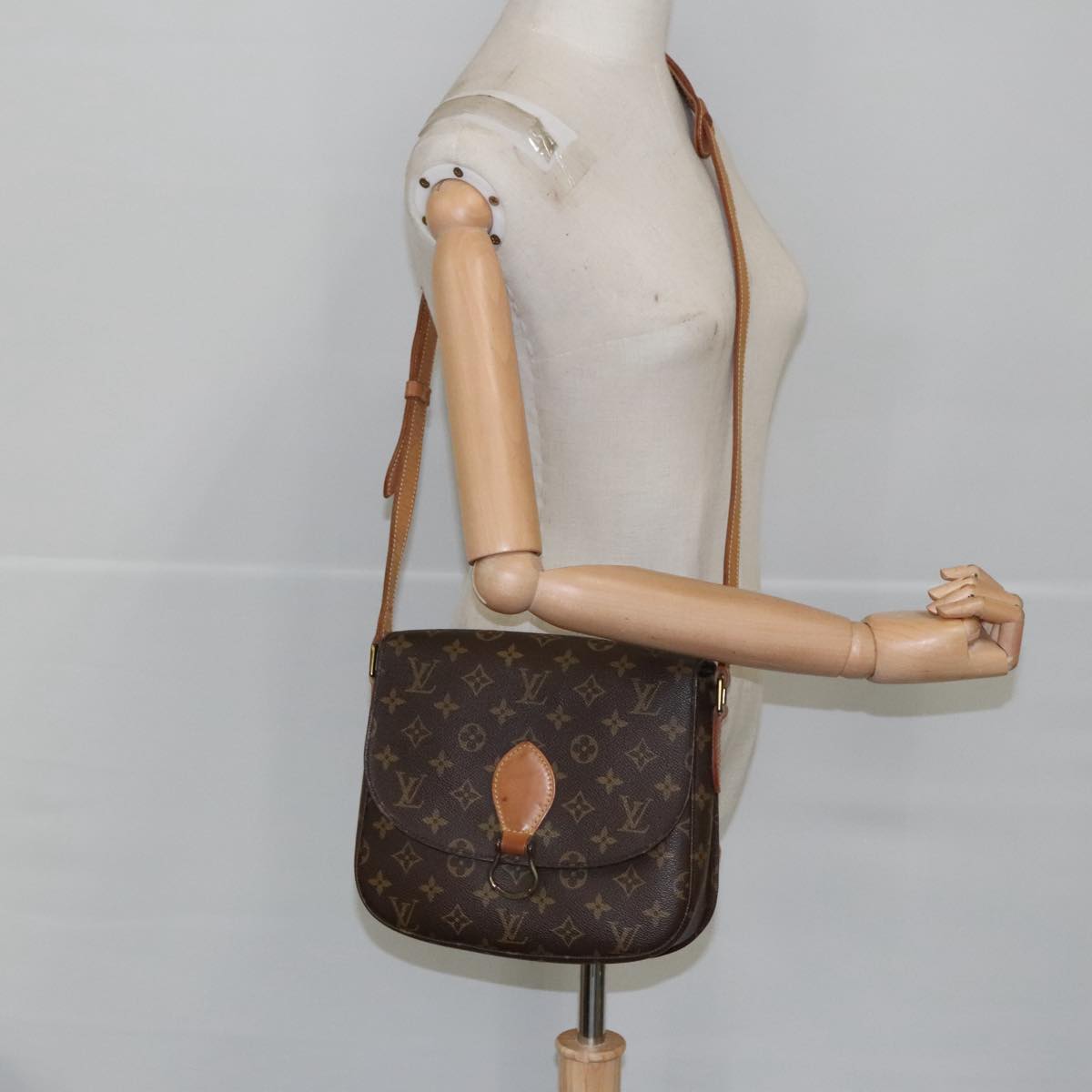 LOUIS VUITTON Monogram Saint Cloud GM Shoulder Bag M51242 LV Auth ep6472