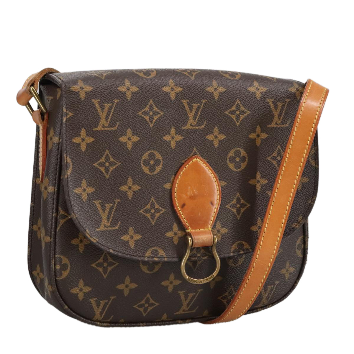 LOUIS VUITTON Monogram Saint Cloud GM Shoulder Bag M51242 LV Auth ep6481