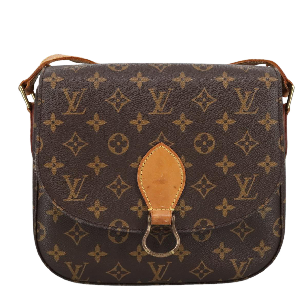 LOUIS VUITTON Monogram Saint Cloud GM Shoulder Bag M51242 LV Auth ep6482