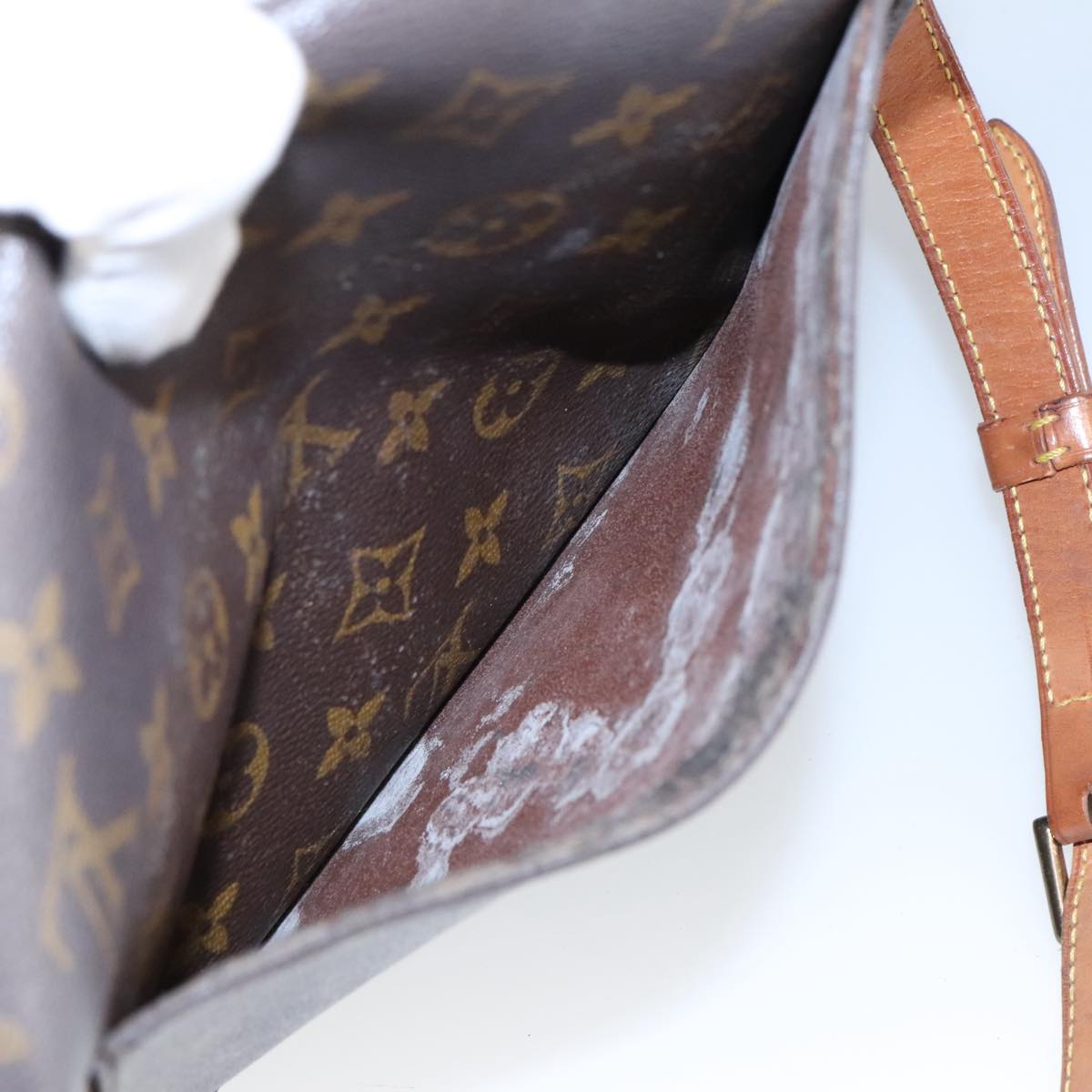 LOUIS VUITTON Monogram Saint Cloud GM Shoulder Bag M51242 LV Auth ep6494