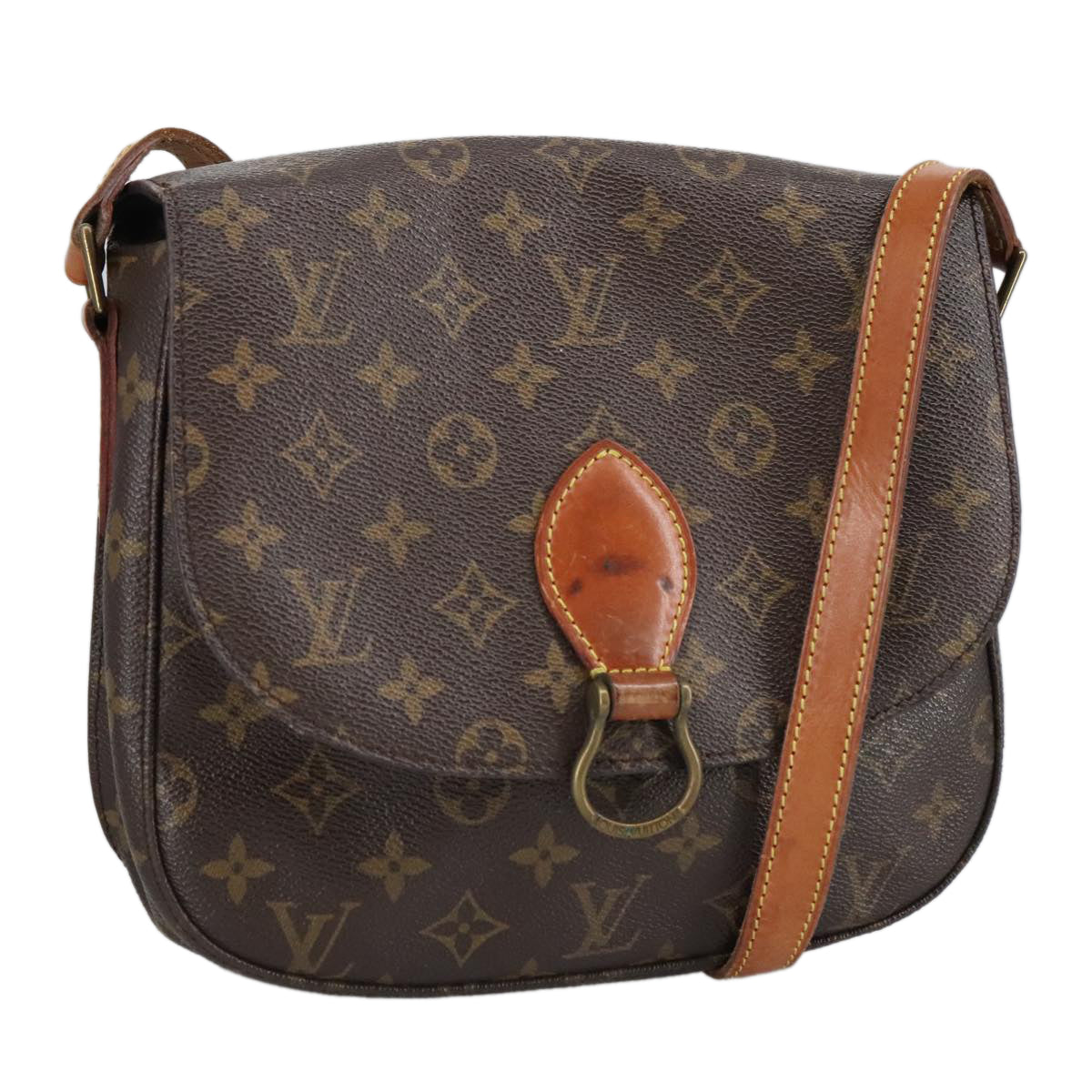 LOUIS VUITTON Monogram Saint Cloud GM Shoulder Bag M51242 LV Auth ep6510