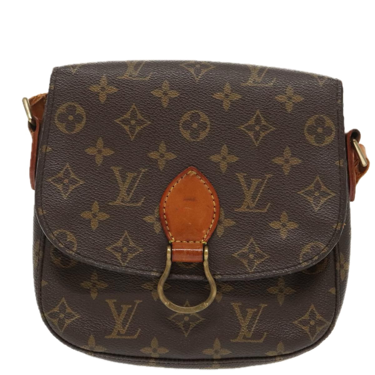 LOUIS VUITTON Monogram Saint Cloud MM Shoulder Bag M51243 LV Auth ep6569