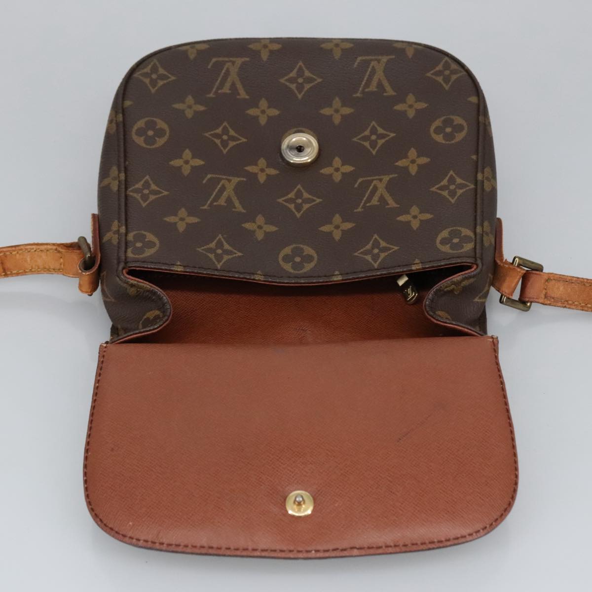 LOUIS VUITTON Monogram Saint Cloud MM Shoulder Bag M51243 LV Auth ep6574